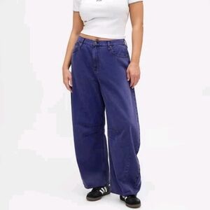 Gap x Disney Nightmare Before Christmas Barrel Jeans 12/31 Dark Blue NEW